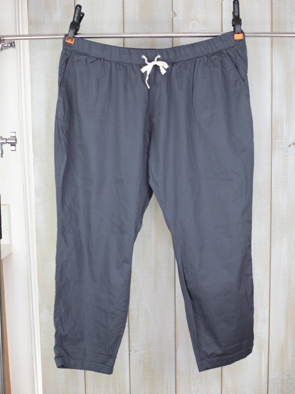 Pact Pants Womens XXXL 3XL Gray Organic Cotton Crop